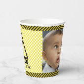 Voorzichtig! Grappig eerste verjaardagsfeestje Papieren Bekers (Rechts)