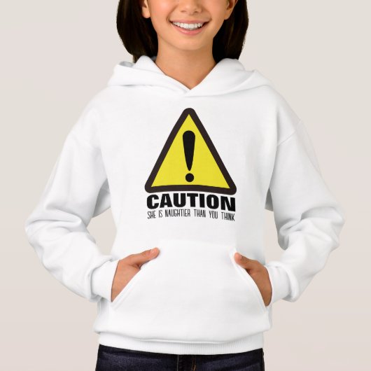 Voorzichtig! Grappig Vakantie Cadeau Hoodie (Voorkant)