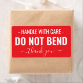Voorzichtig hanteren - Verzendlabels niet buigen Etiket (Insitu)