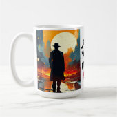 Voorzichtig, ik hou van echte misdaad koffiemok (Links)