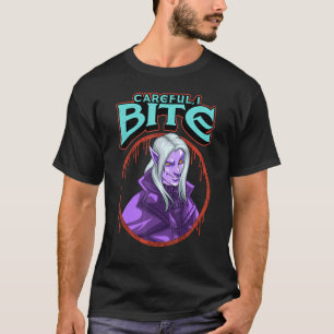 Voorzichtig, ik sla het Halloween Vampire Costuum T-shirt