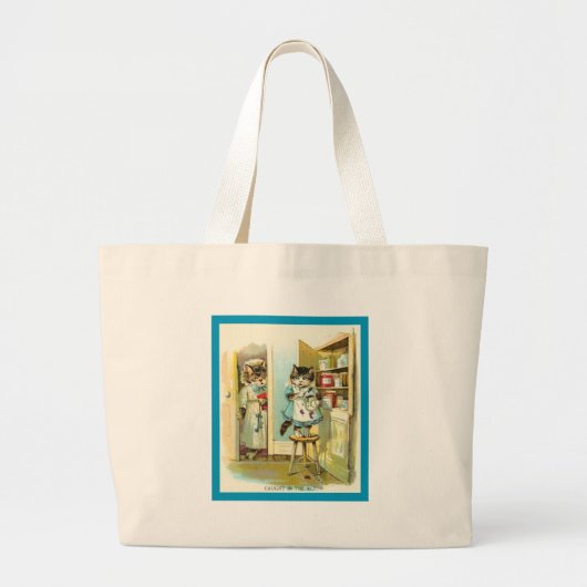 Voorzichtig in de wet grote tote bag (Voorkant)