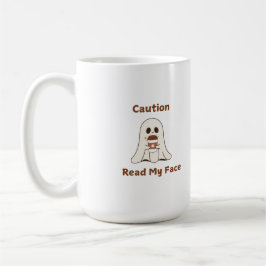 Voorzichtig Lees mijn gezicht op een Koffiemok