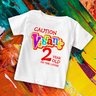 Voorzichtig levendig 2 op de losse peuter t-shirt