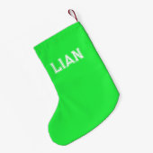 Voorzichtig! Lieve Kerstman Kleine Kerstsok (Achterkant (Hangend))