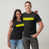 Voorzichtig met glad T-shirt bij nat grappig (Unisex)