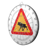 Voorzichtig Moose Swedish Traffic Sign Dartbord (Voorkant Rechts)