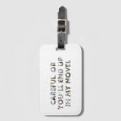 Voorzichtig, of eindig in het nieuwe schrijversthe bagagelabel (Voorkant (verticaal))