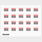 Voorzichtig opgeleide Chicano Ronde Sticker (Vel)