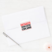 Voorzichtig opgeleide Chicano Ronde Sticker (Envelop)