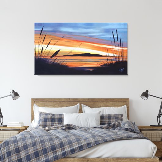 Voorzichtig over Kapiti Canvas Afdruk (Insitu (Slaapkamer))