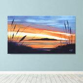 Voorzichtig over Kapiti Canvas Afdruk (Insitu (Houten vloer))