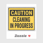 Voorzichtig schoonmaken in uitvoering sticker (Vel)