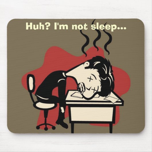 Voorzichtig slapen muismat (Voorkant)