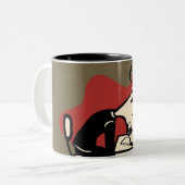 Voorzichtig slapen tweekleurige koffiemok (Voorkant links)