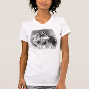 Voorzichtig t-shirt van de wolf