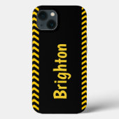 Voorzichtig tapepatroon met naam Case-Mate iPhone case (Achterkant)