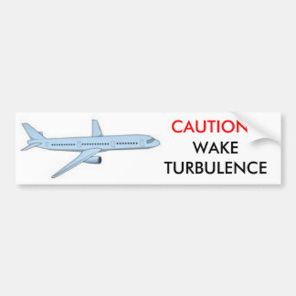 VOORZICHTIG! WAKE TURBULENCE BUMPERSTICKER