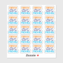 Voorzichtig wanneer je mijn pakket aandoet - Vinyl Sticker
