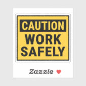 Voorzichtig werken veilig sticker (Vel)