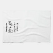 Voorzichtig wie je vertrouwt zout & suiker zien er theedoek (Horizontaal)