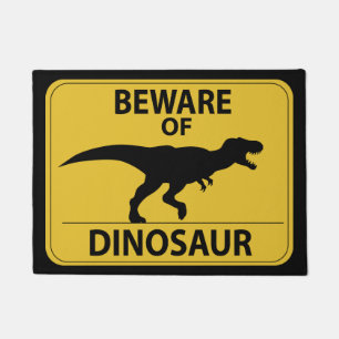 Voorzichtig zijn van Dinosaurus Deurmat