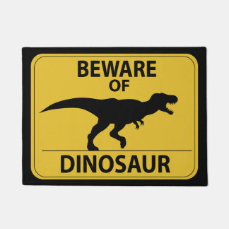 Voorzichtig zijn van Dinosaurus Deurmat