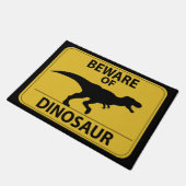 Voorzichtig zijn van Dinosaurus Deurmat (Schuin)