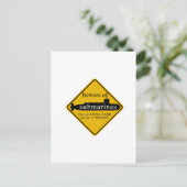 Voorzichtig zijn van Onderzeeërs Briefkaart (Staand voorkant)