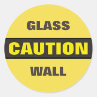 Voorzichtige glazen wand