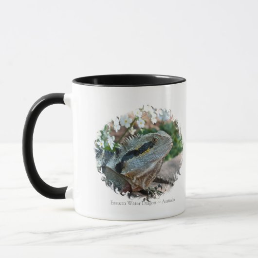 Voorzichtige oostelijke waterdraak hagedis mok (Links)
