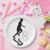 Voorzichtige picknick. papieren bordje (Feest)