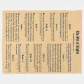 VOORZICHTIGE VLUCHTELINGEN FLEECE DEKEN (Voorkant (Horizontaal))