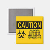Voorzichtigheid08 Biohazard Magneet (Voorkant / Achterkant)