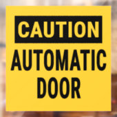 Voorzichtigheid Automatische deur Raamsticker (Vel 2)