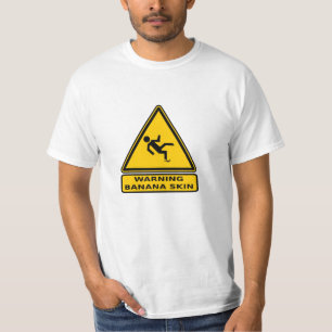 Voorzichtigheid: bananenhuid t-shirt