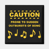 Voorzichtigheid bij plotselinge uitbarstingen van  magneet (Voorkant)