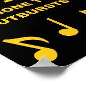 Voorzichtigheid bij plotselinge uitbarstingen van  poster (Hoek)