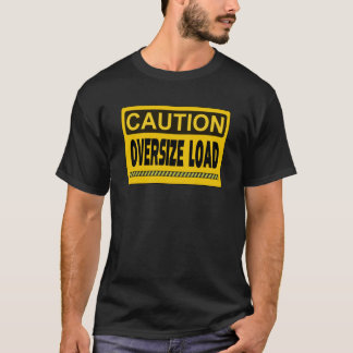 Voorzichtigheid bij te grote belasting t-shirt