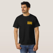 Voorzichtigheid bij tekstontwerp Pap Joke Zone T-S T-shirt (Voorkant volledig)