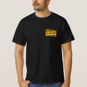 Voorzichtigheid bij tekstontwerp Pap Joke Zone T-S T-shirt (Voorkant)