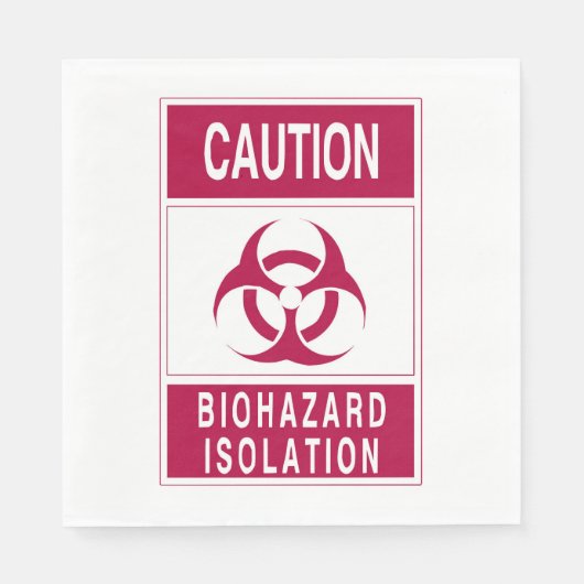 Voorzichtigheid Biohazard Servet (Voorkant)