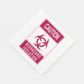 Voorzichtigheid Biohazard Servet (Hoek)