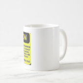 Voorzichtigheid Blootstelling aan drumming Mok (Voorkant rechts)