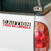 VOORZICHTIGHEID BUMPERSTICKER (Op Truck)