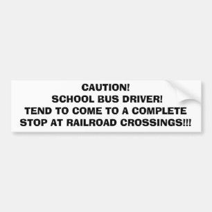 Voorzichtigheid:  Bumpersticker