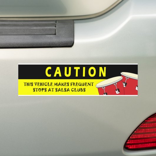 Voorzichtigheid Bumpersticker (Op auto)