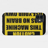 Voorzichtigheid Case-Mate iPhone Case (Achterkant (horizontaal))