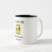 Voorzichtigheid Dover PD: KoffieMok Tweekleurige Koffiemok (Voorkant rechts)