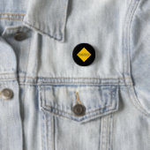 Voorzichtigheid: fluoxetine ronde button 3,2 cm (In situ)